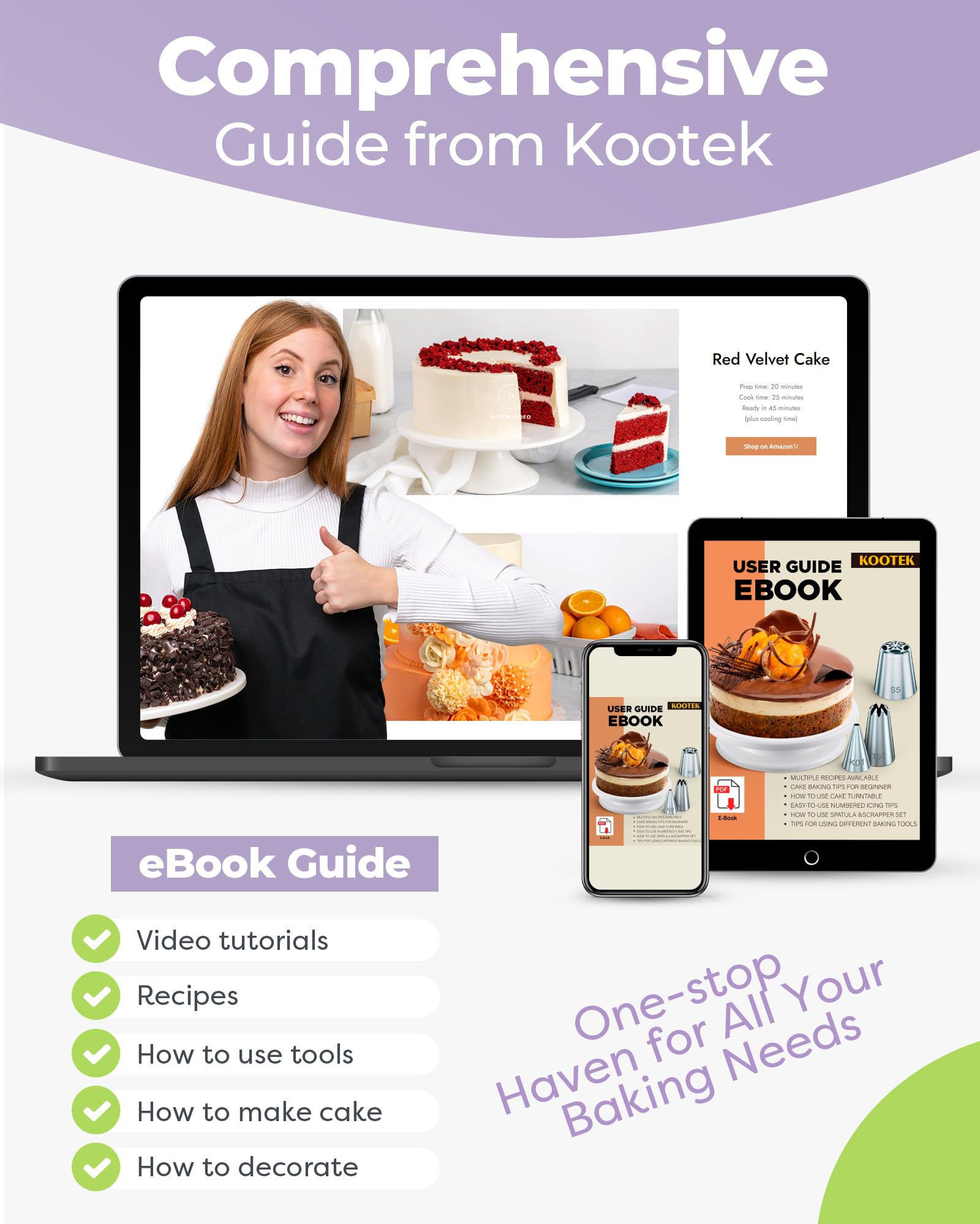 Kootek storage box keeps all decorating tools organized after use