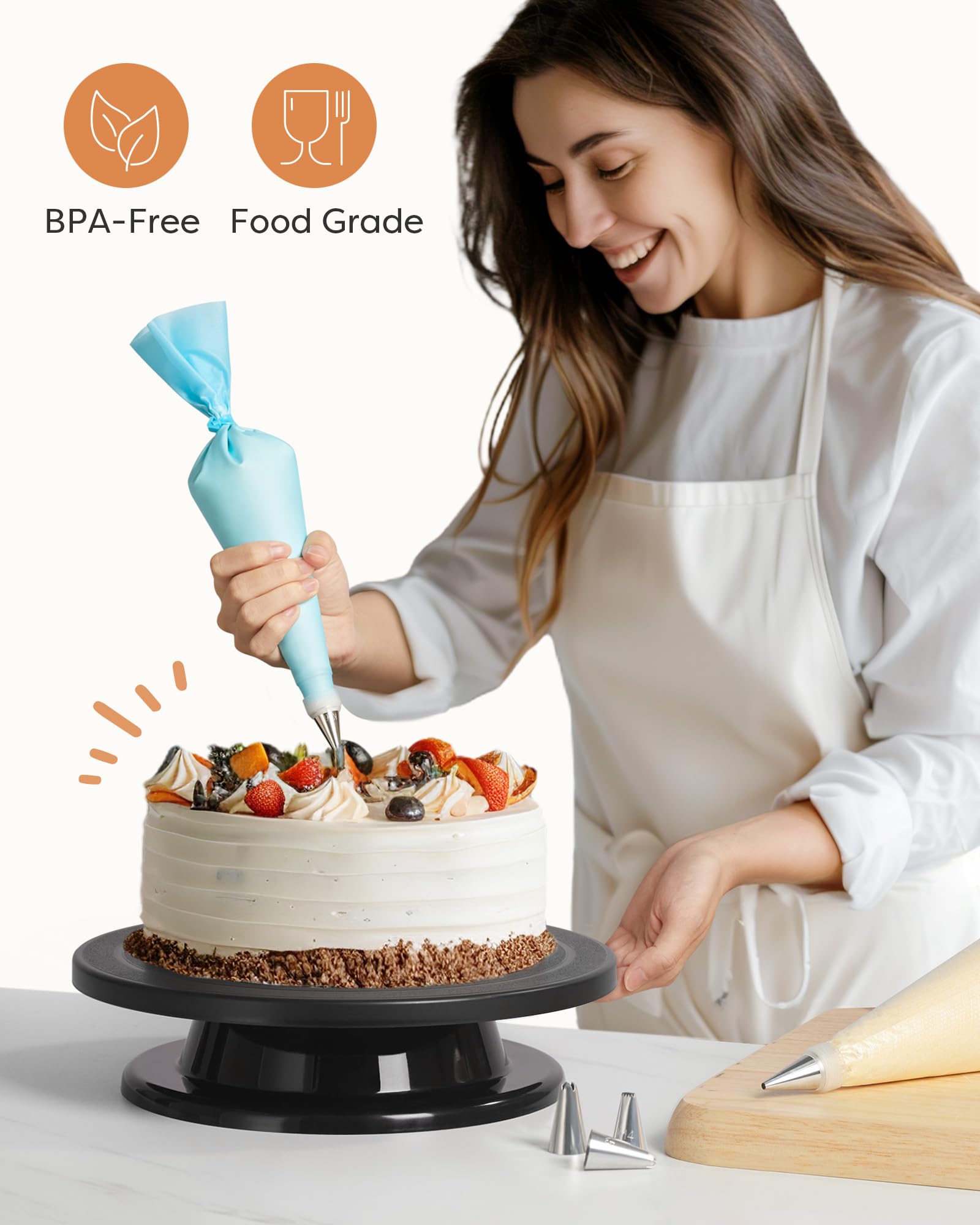 Kootek instructional video and booklet to build decorating confidence.