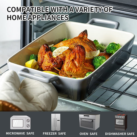 KOOV gradient gray stackable bakeware on display in kitchen.