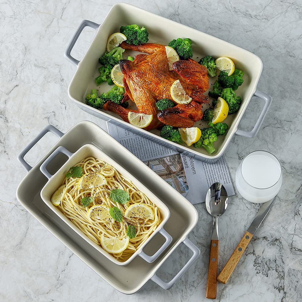 KOOV gradient gray oven-safe bakeware up to 500F shown close-up.