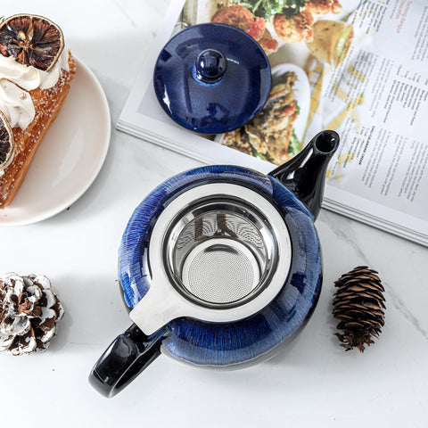 KOOV teapot with dishwasher-safe label and easy cleanup features.