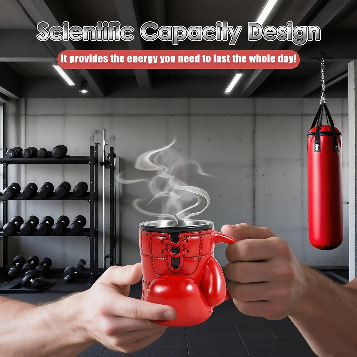 KoovDem Boxing Glove Mug uses lead-free glaze for safe, vibrant color.