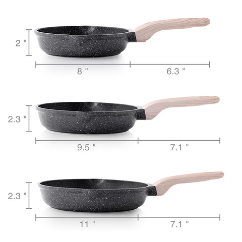 Kordisen heat-resistant Bakelite handle stays cool during cooking