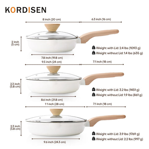 Kordisen induction-compatible skillet works on all stove tops.