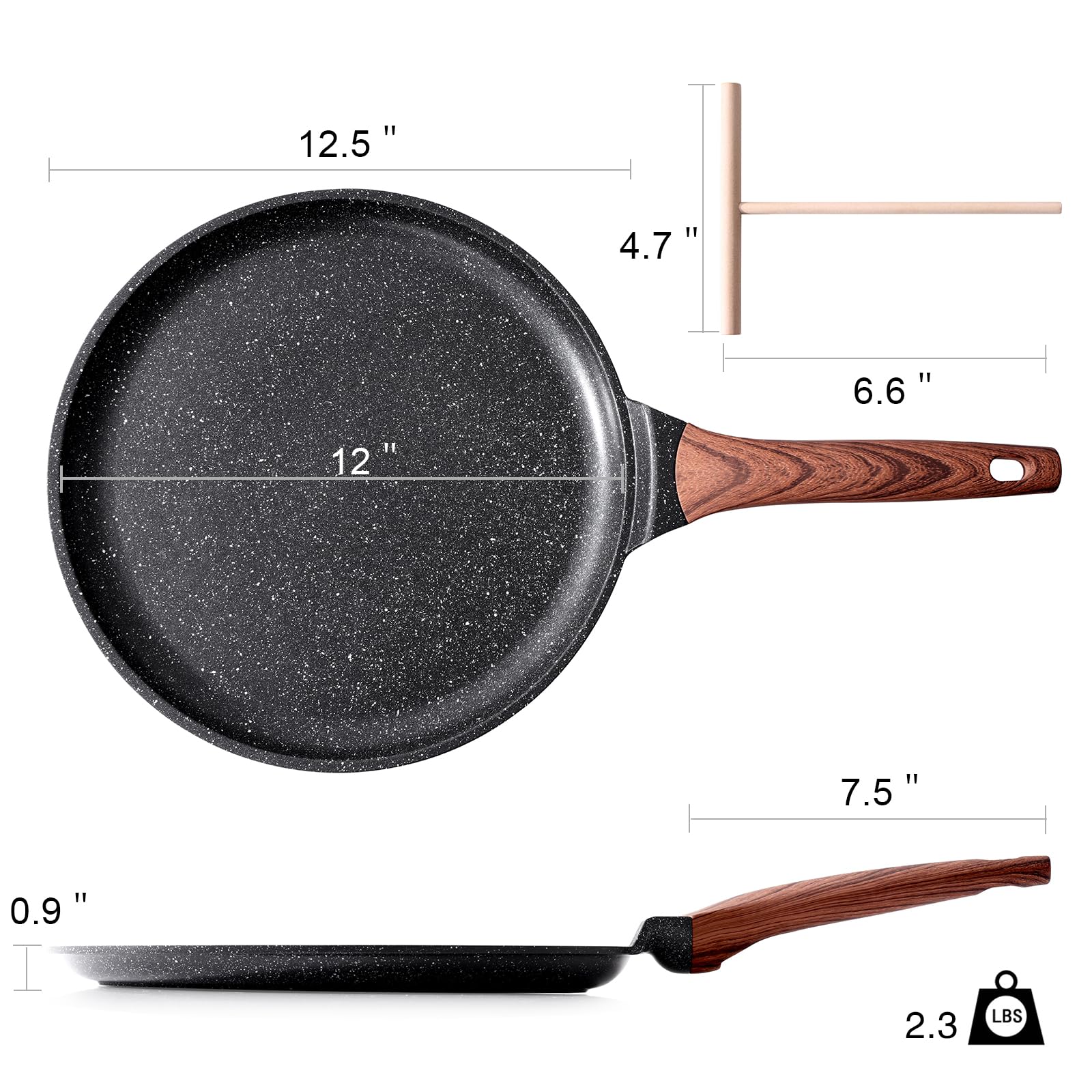 Easy cleanup with Kordisen nonstick surface and minimal oil.