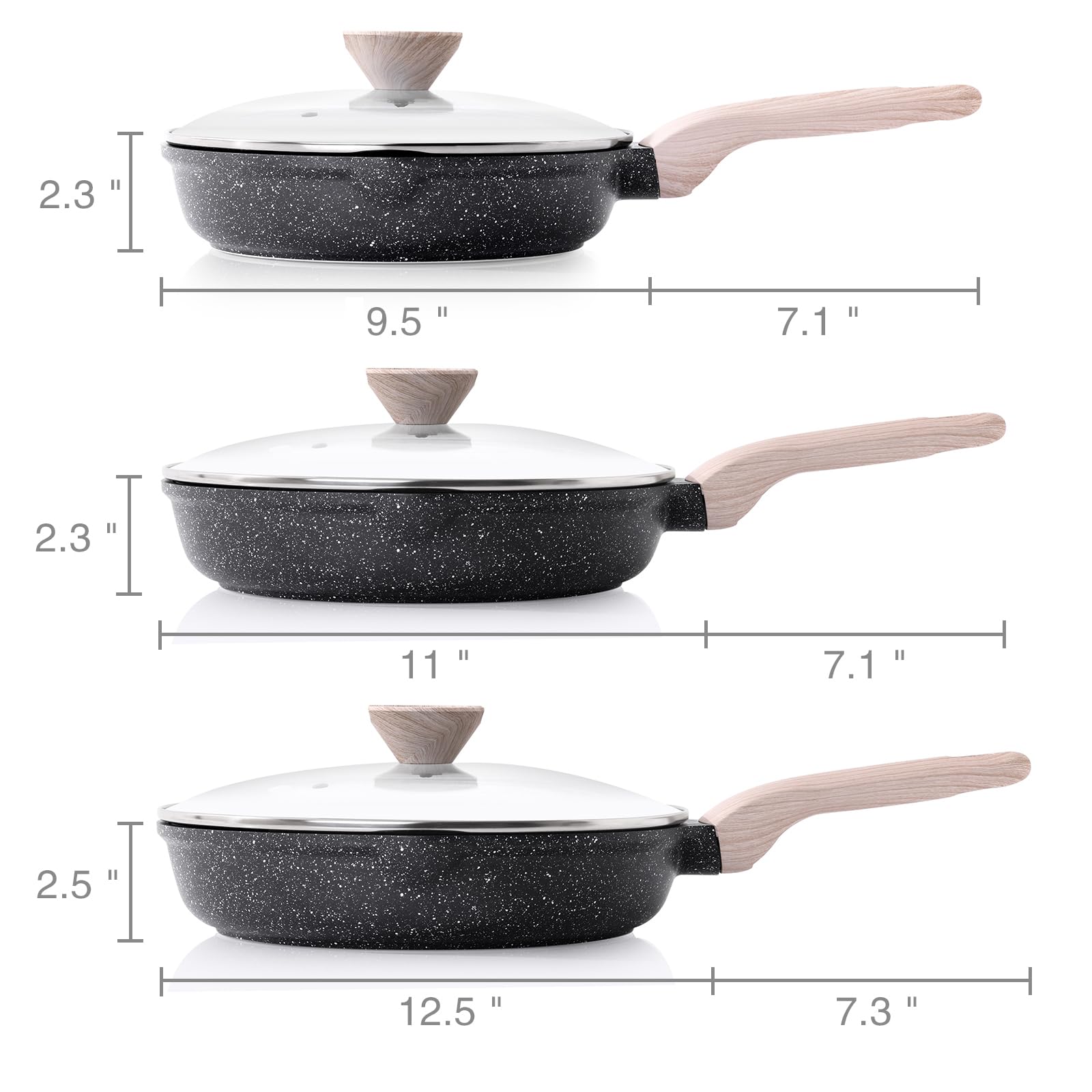 Kordisen easy-clean nonstick surface reduces scrubbing after meals