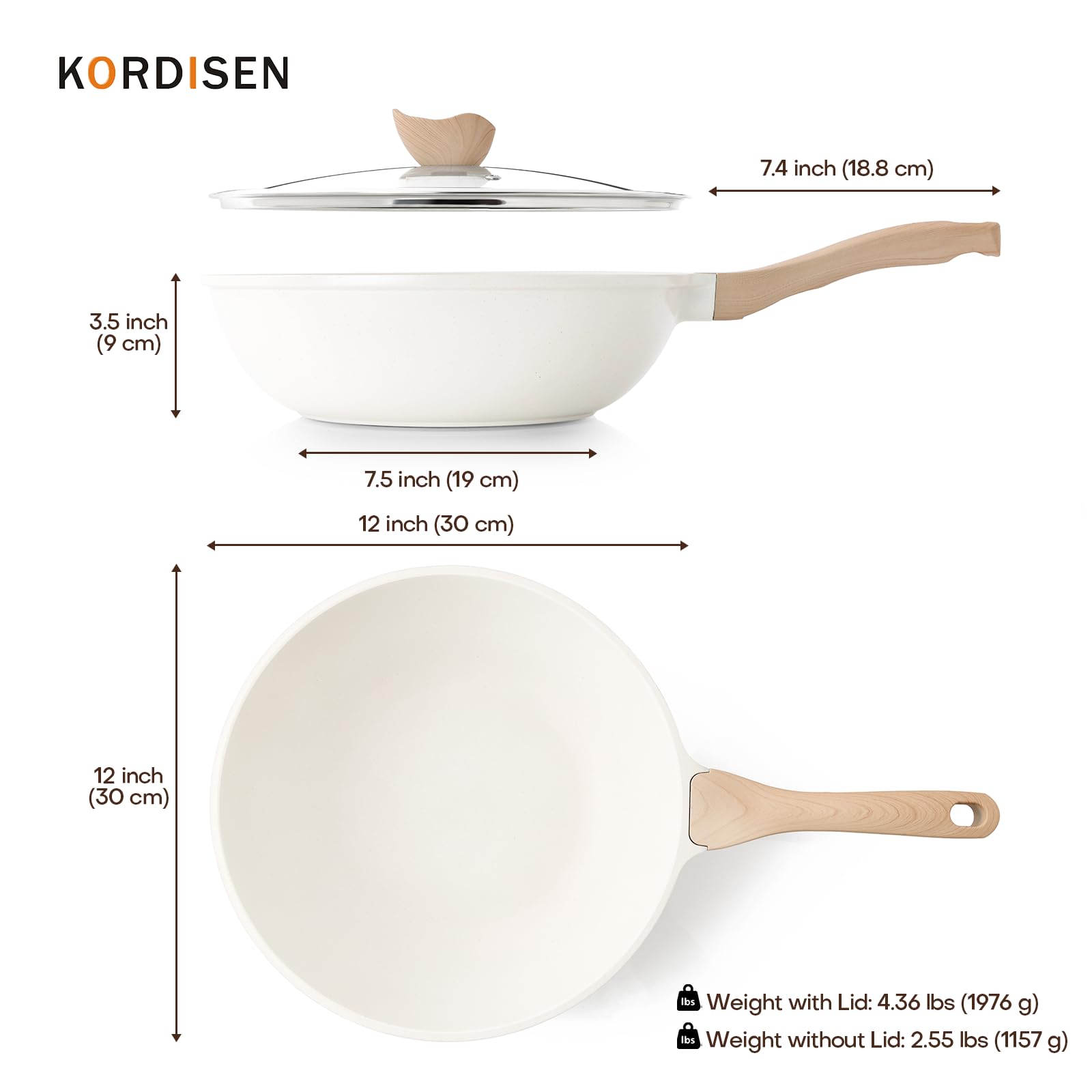 Kordisen rivet-free interior enables quick, effortless cleanup