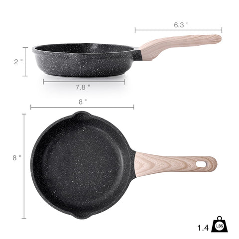 Kordisen easy-clean pan after cooking with wipe-down surface.