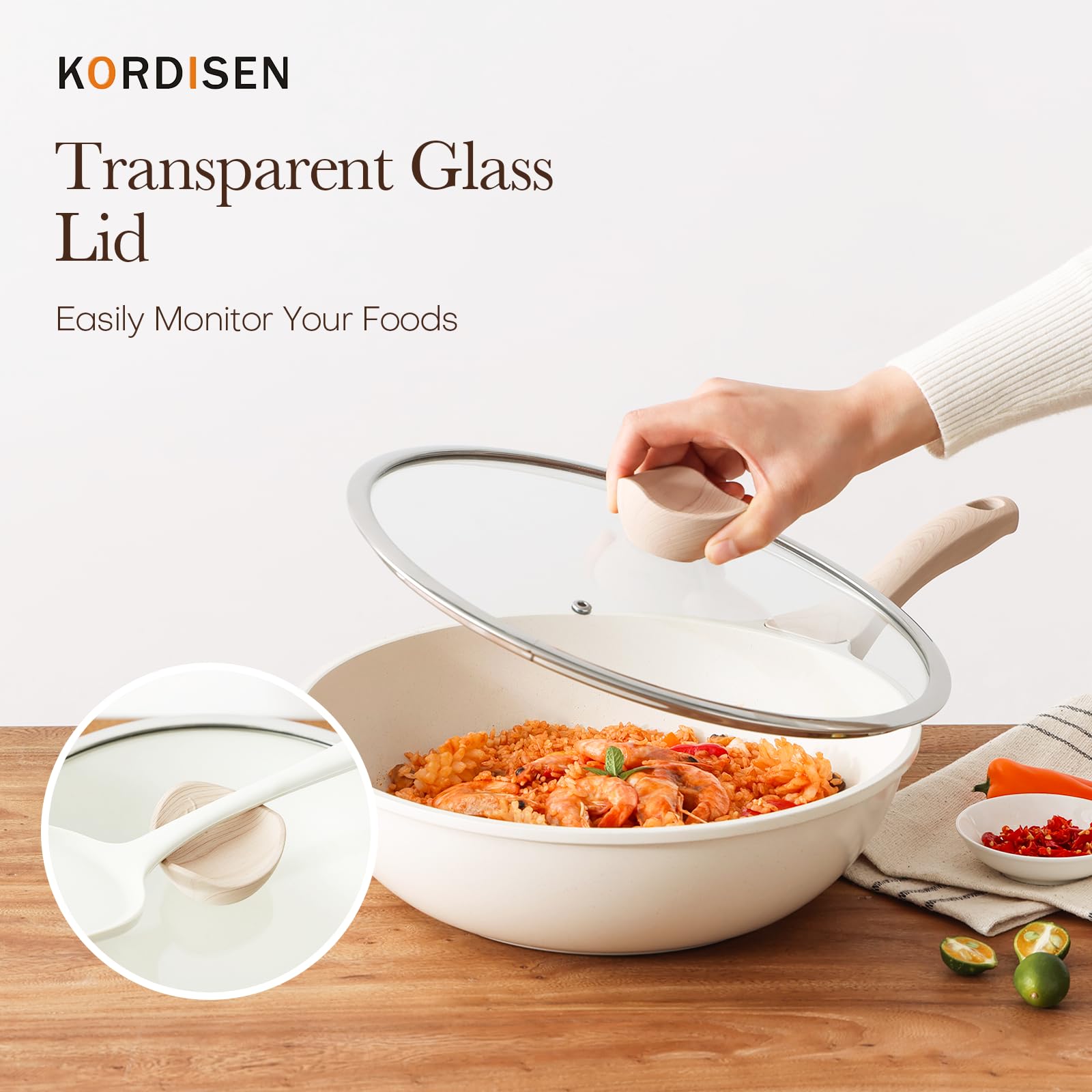 Kordisen family-friendly wok setup for sautéing and steaming