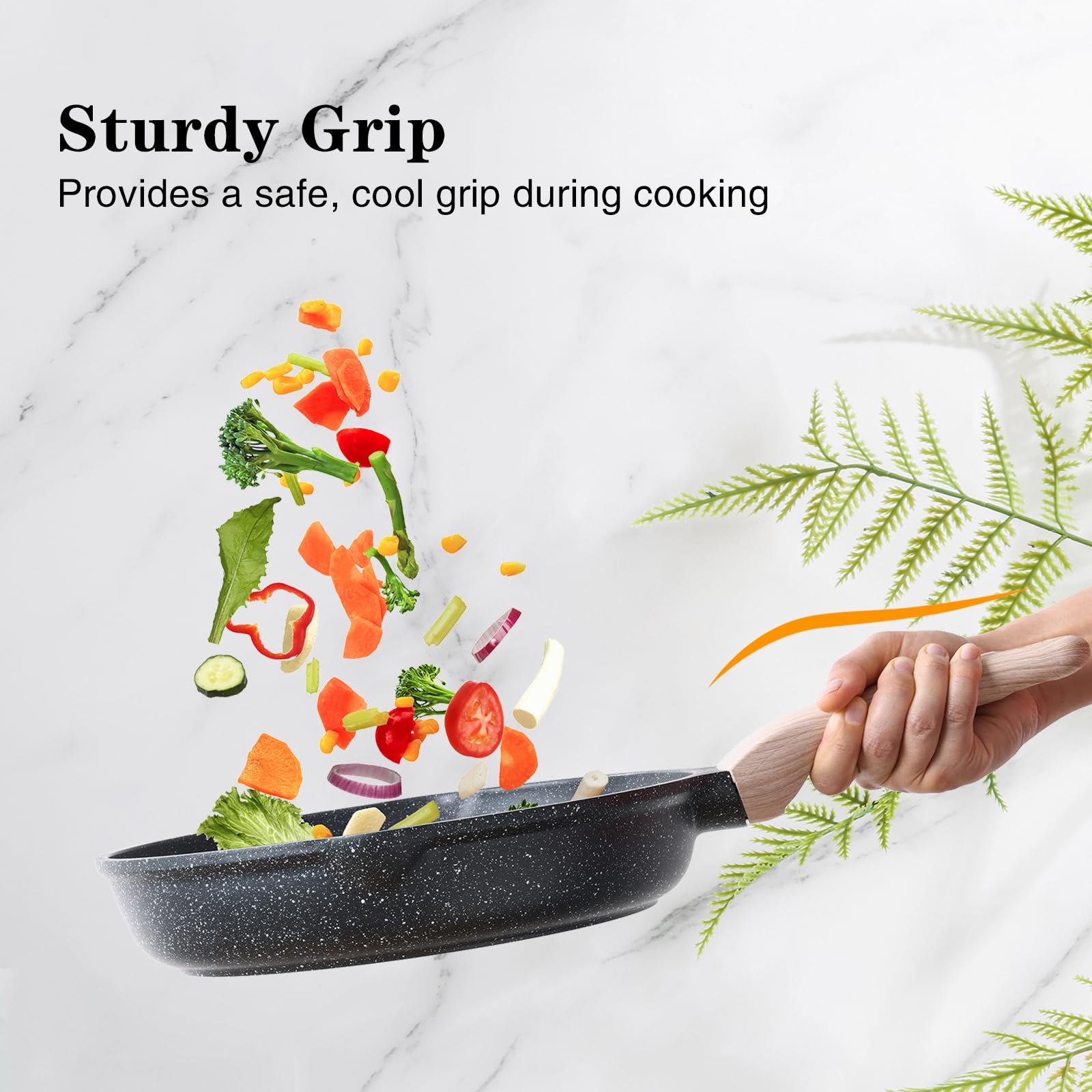 Kordisen heat-resistant handle prevents burns during lifting.