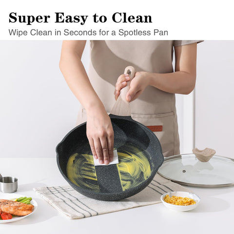 Kordisen nonstick coating close-up highlighting effortless food release