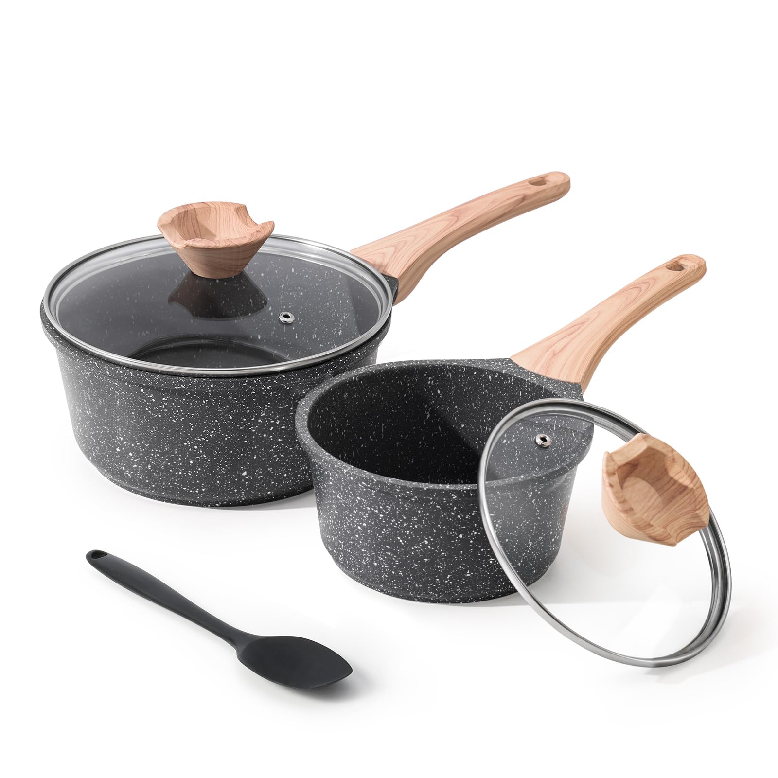 Kordisen 1.5qt sauce pan with lid, even heat for quick sauces.