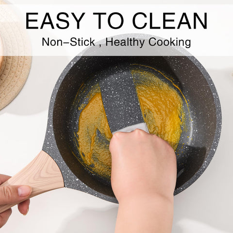 Kordisen granite non-stick coating sauce pan for easy release.