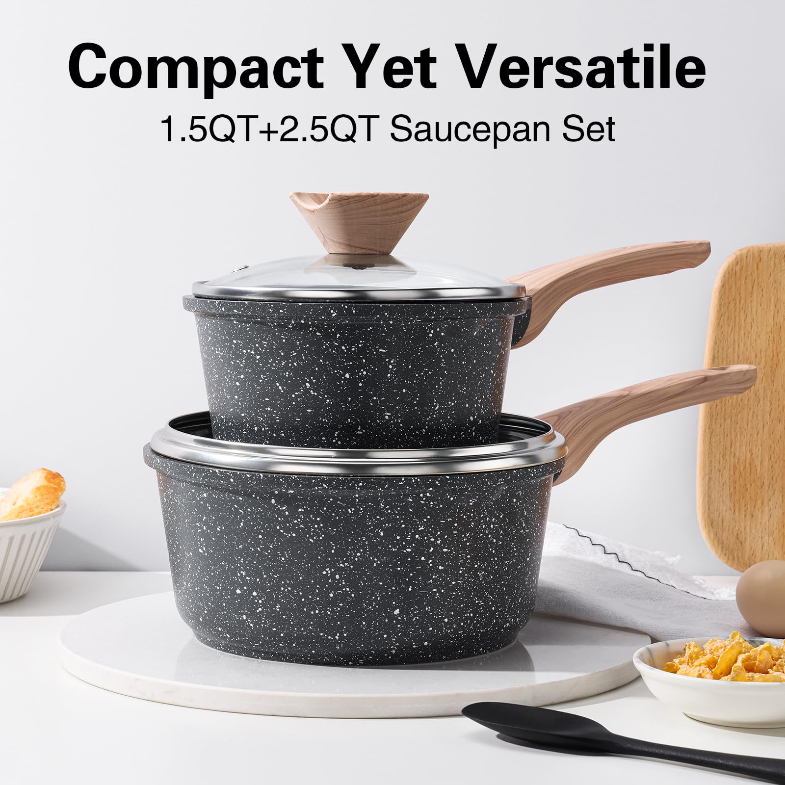 Kordisen induction-base sauce pan for versatile stovetop use.