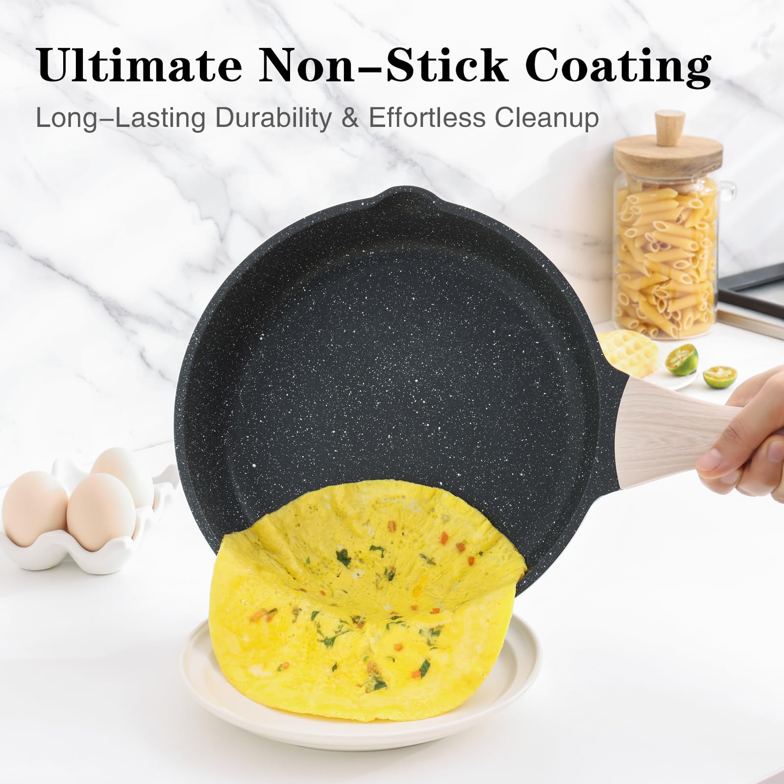 Kordisen 11-inch skillet with stay-cool Bakelite handle for comfortable sautéing