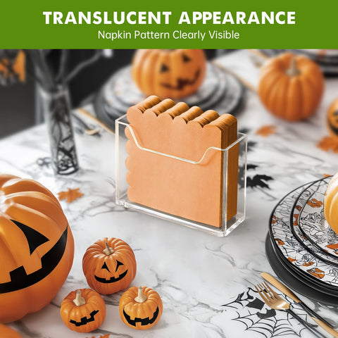 Kordory rounded-edge napkin holder is a safe, gift-ready centerpiece.