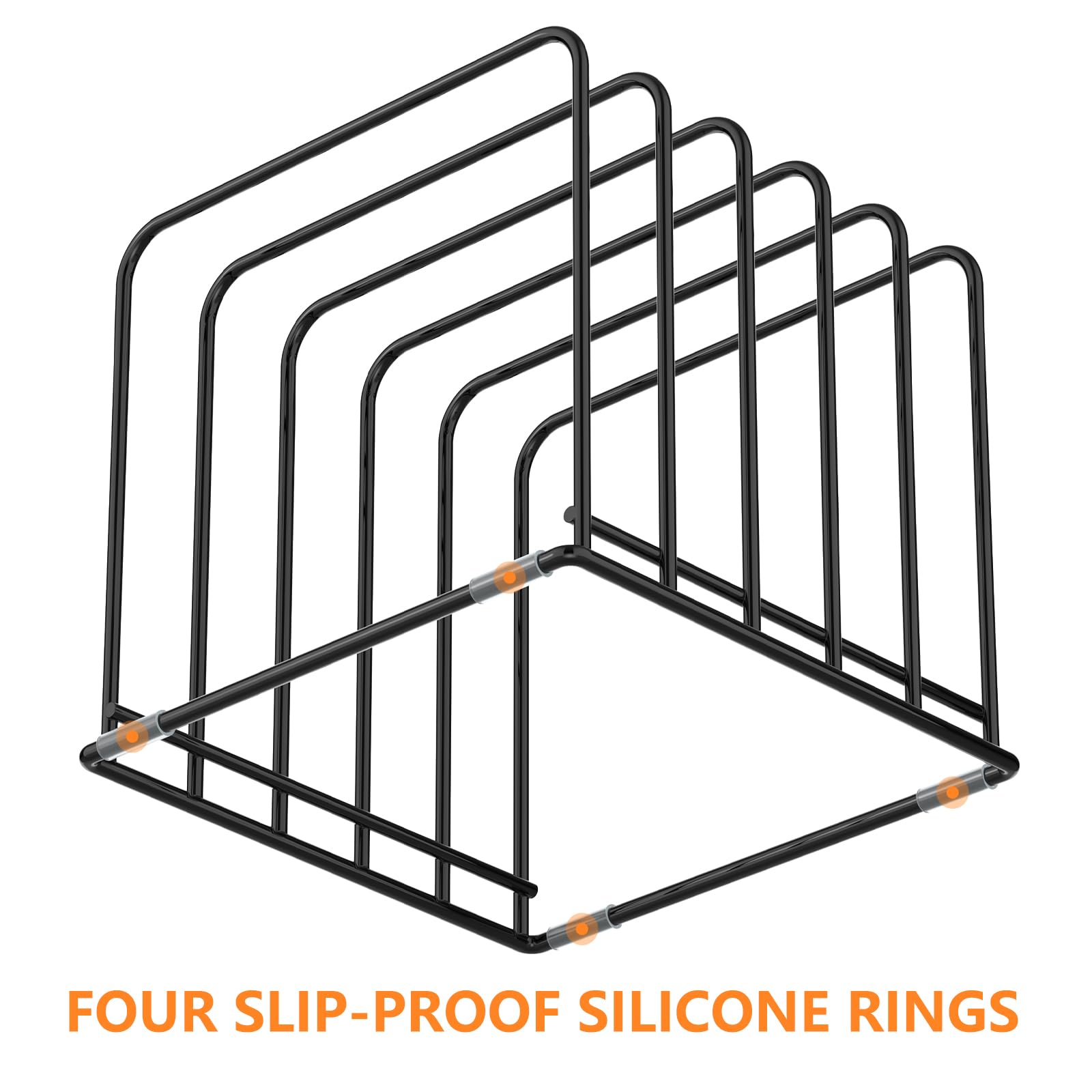 KORRTFID anti-slip base with silicone feet prevents sliding on surfaces.