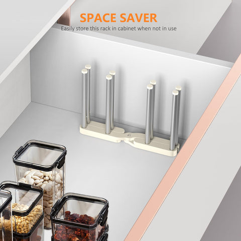 KORRTFID anti-slip base keeps the rack steady on counters.