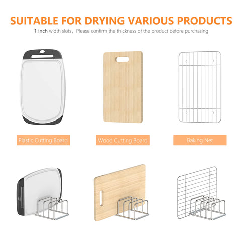 KORRTFID cutting board organizer bottom with non-slip rubber feet for stability