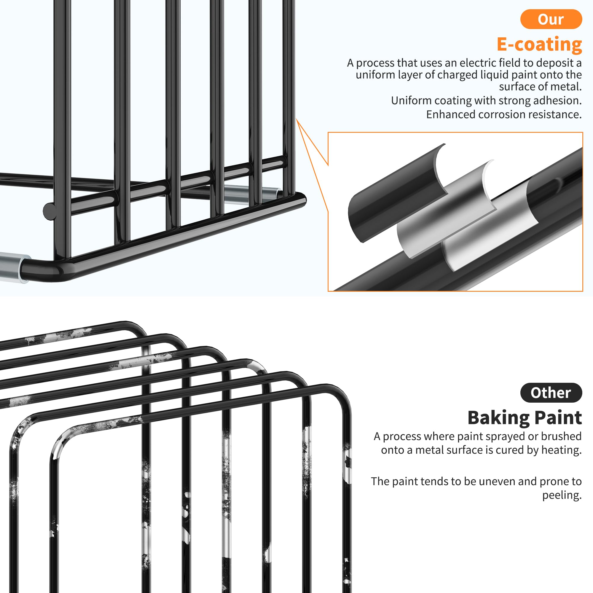 KORRTFID multipurpose rack can organize office items or kitchen tools.