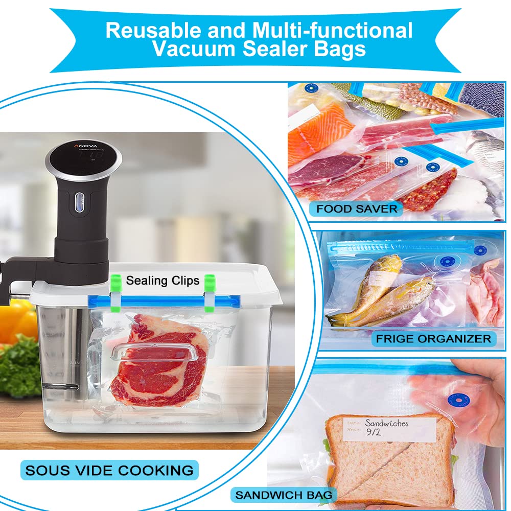 KOSBON BPA-free sous vide bags ensure safe cooking and storage