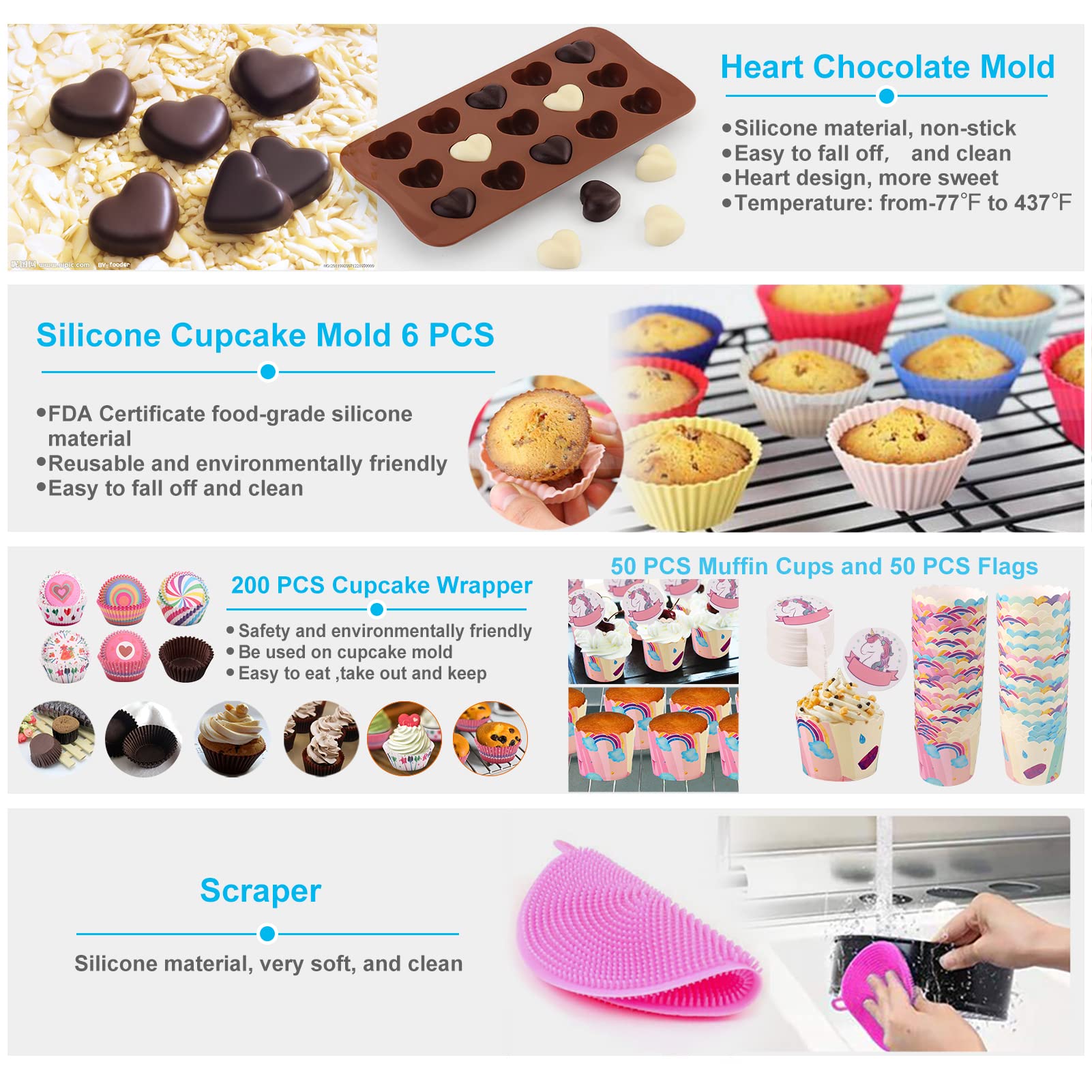 Kosbon cake board and baking papers provide sturdy support and neat presentation