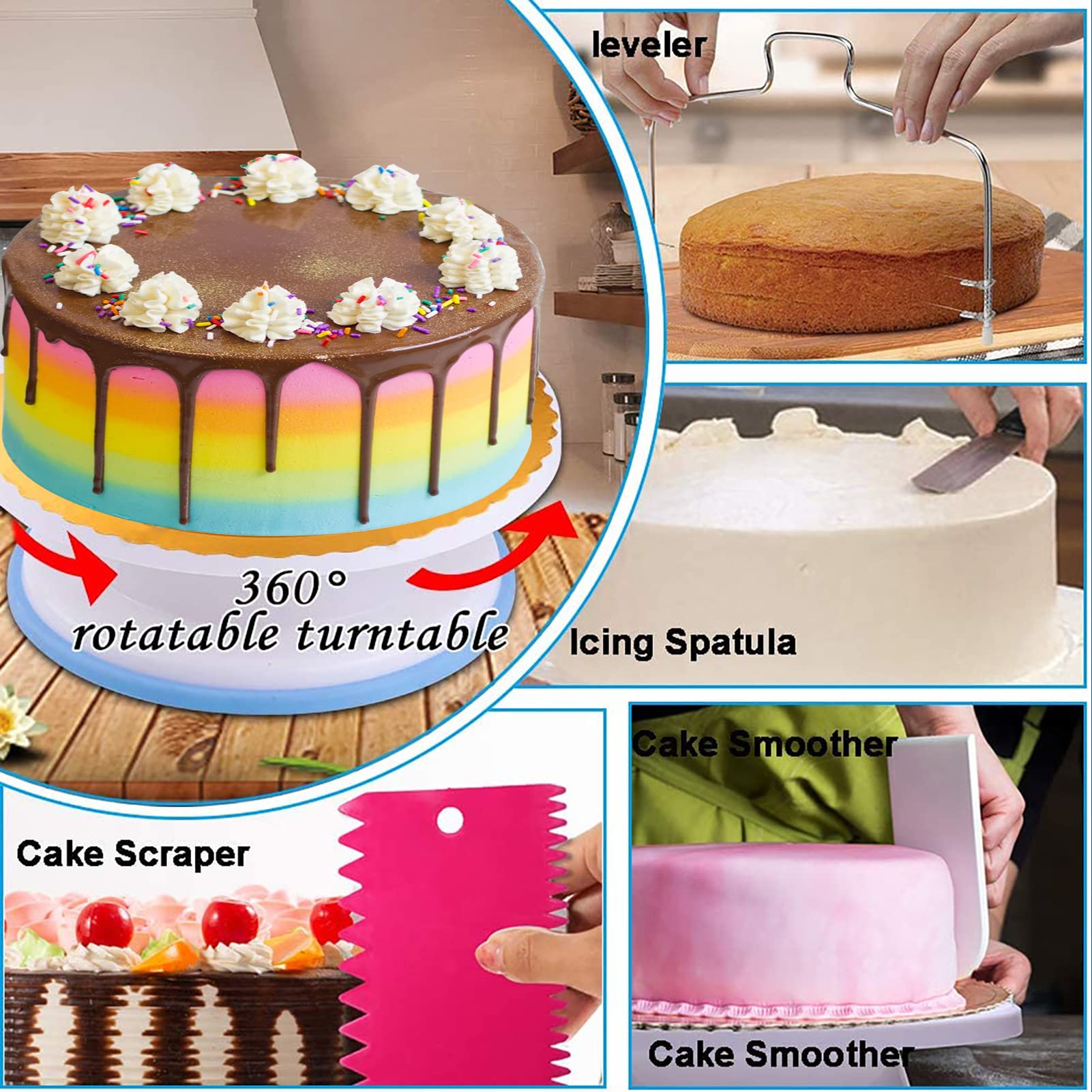 Kosbon decorating tools set helps precise frosting designs for beginners