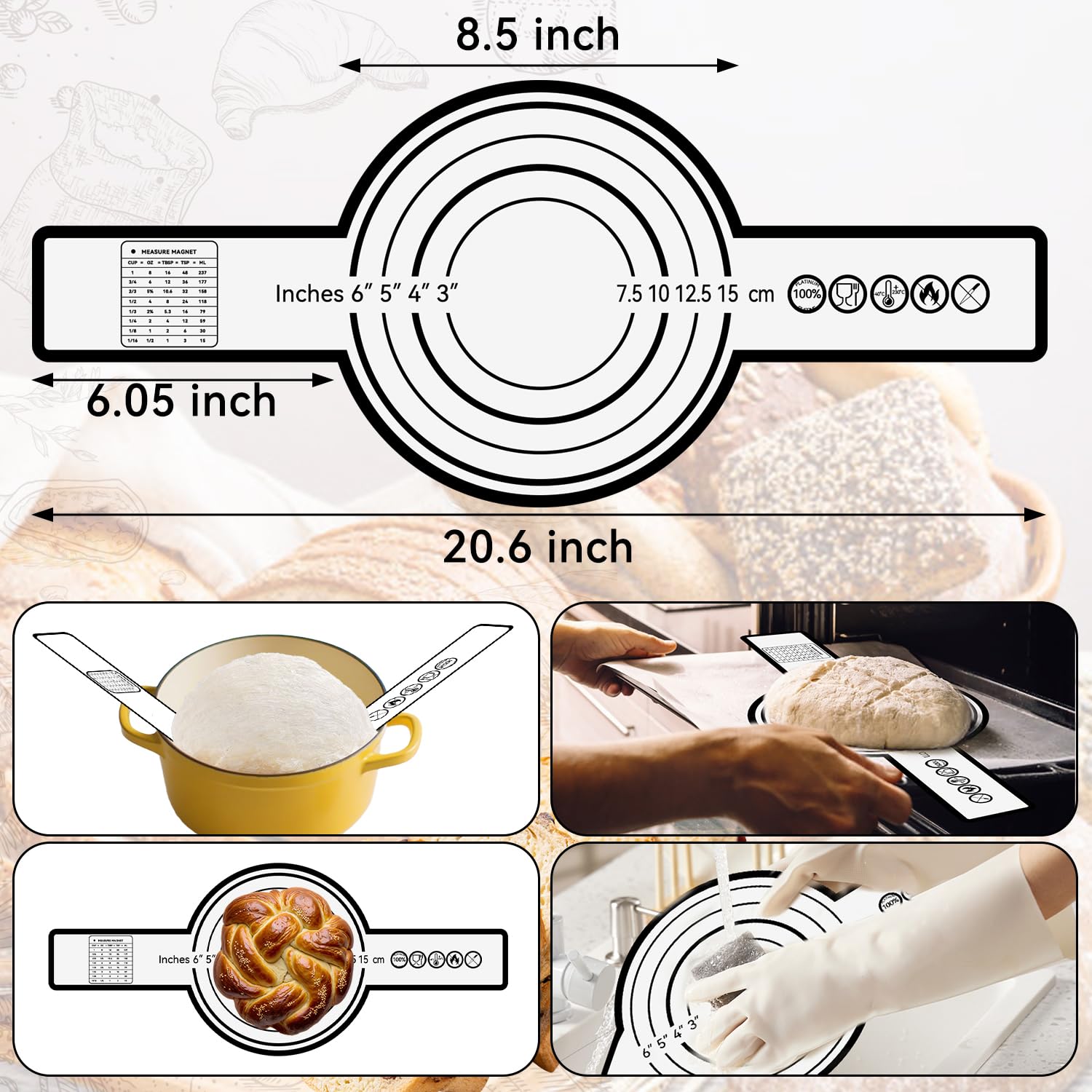 KOSBON replaceable blades and bread tools for shaping