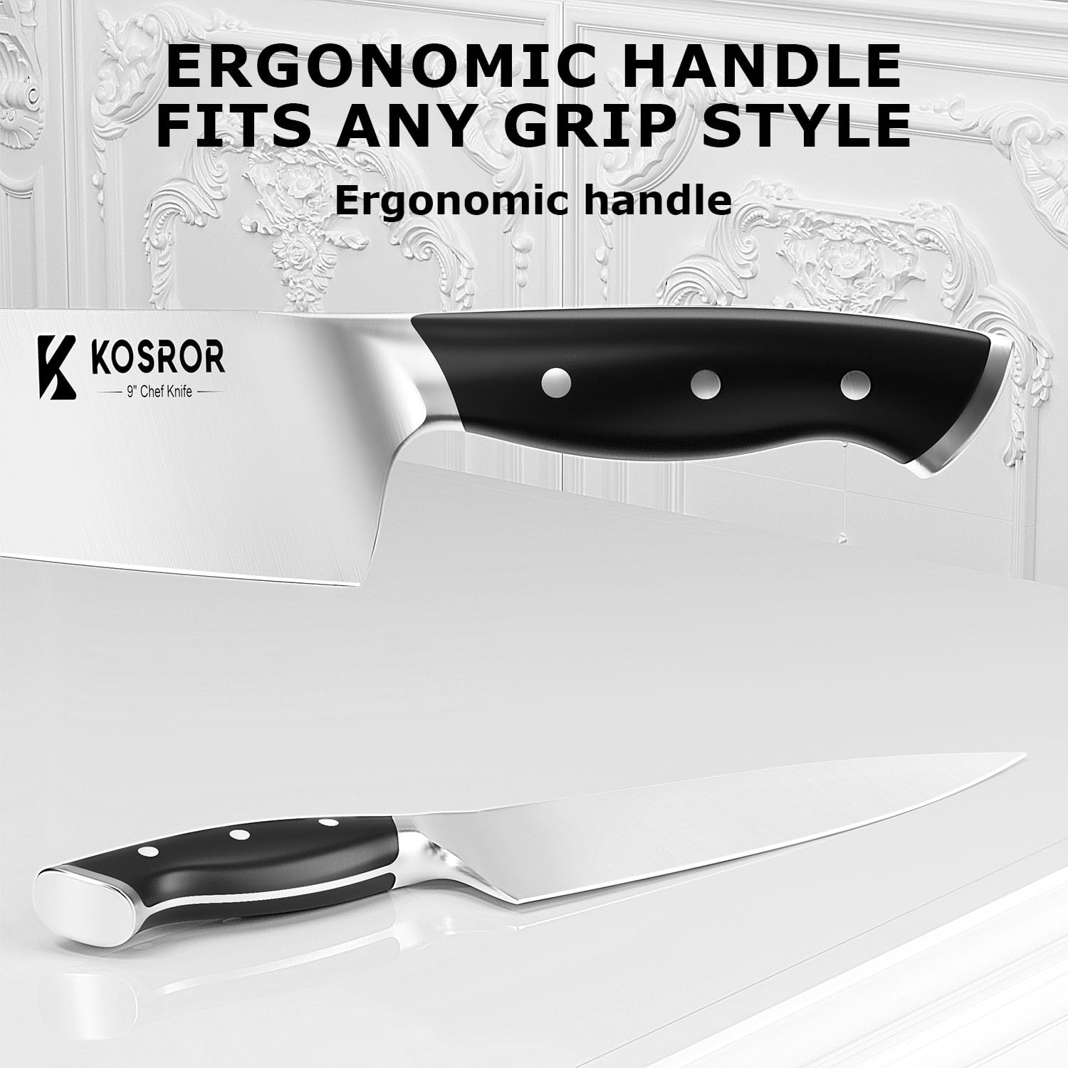 KOSROR ShadowCraft built-in sharpener detail for convenient edge refresh.