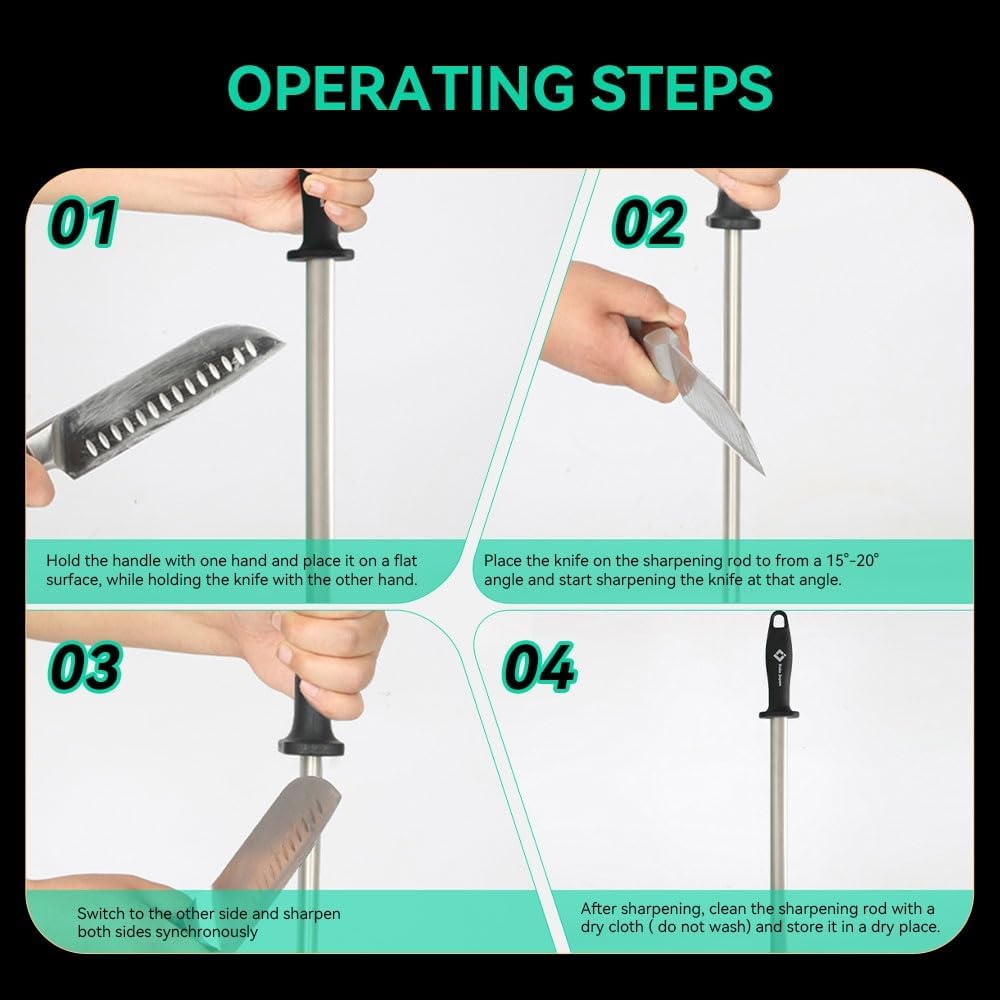 Kota Japan lifetime-tested sharpener rod promises long-lasting performance.