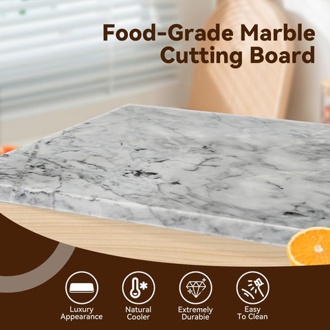 Elegant serving board doubles as a stylish kitchen display.