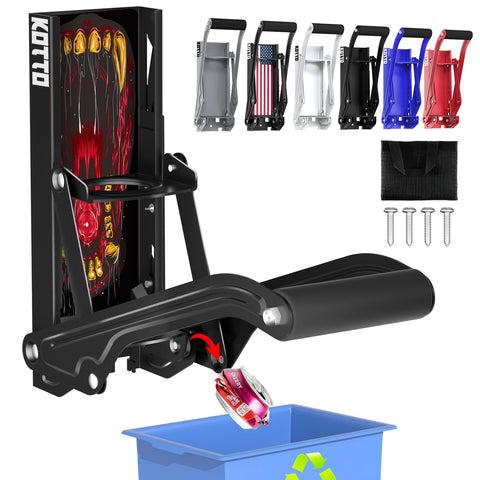 KOTTO can crusher with auto-drop keeps recycling tidy and hands-free for busy kitchens.