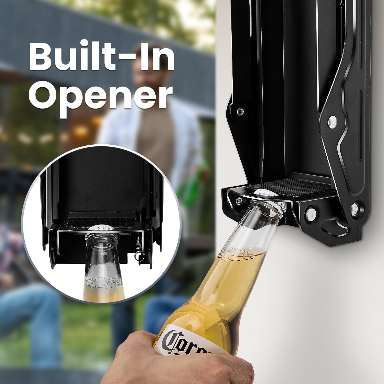 KOTTO crushes 8-16oz cans to compact pieces for easier recycling.