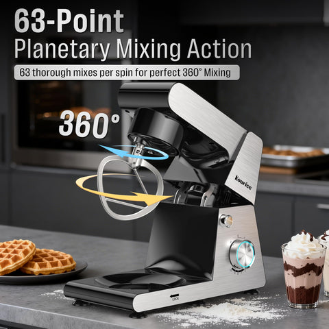 Kourice stand mixer quiet operation showcases low noise under 55 dB