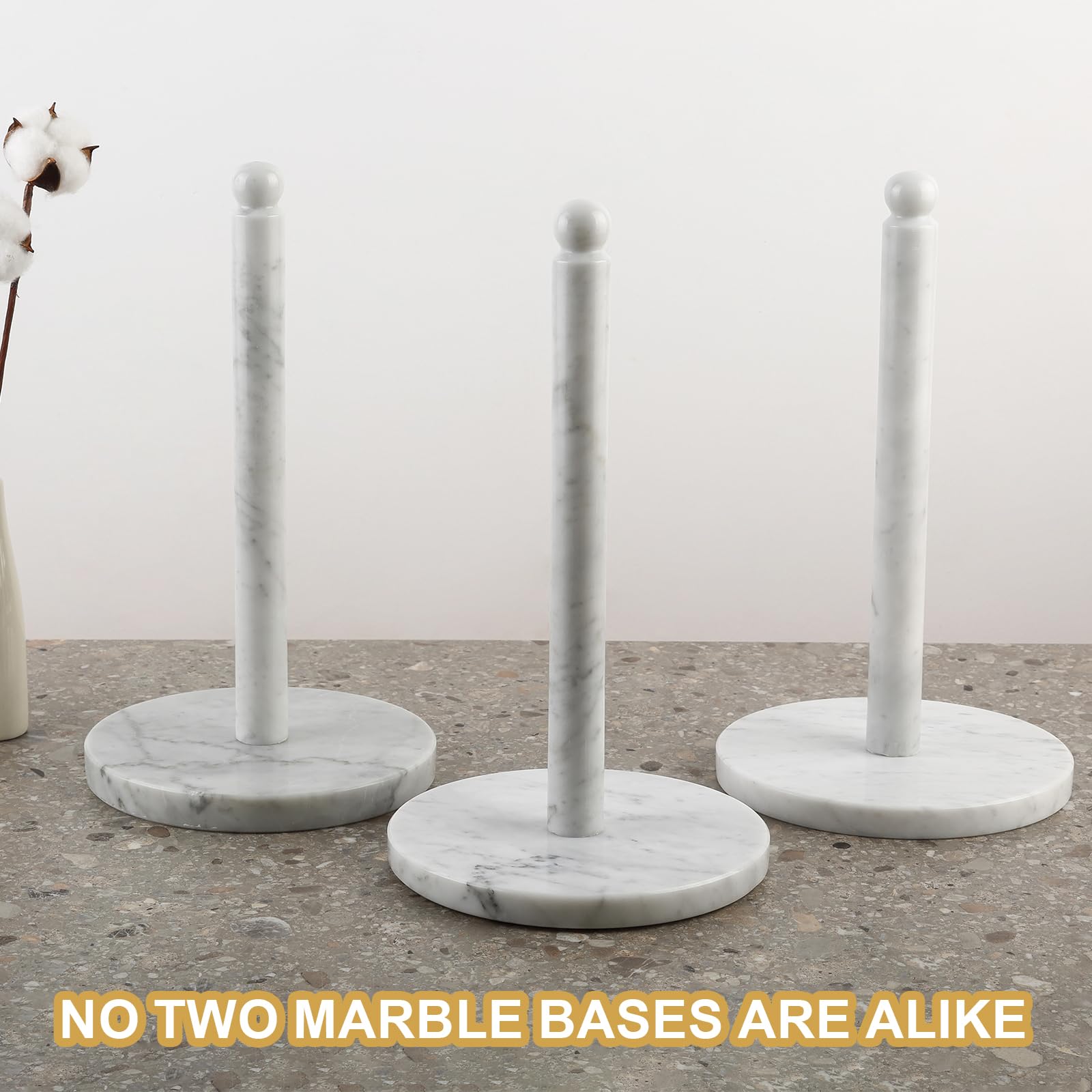 Vertical marble rod showcasing elegant design and stability
