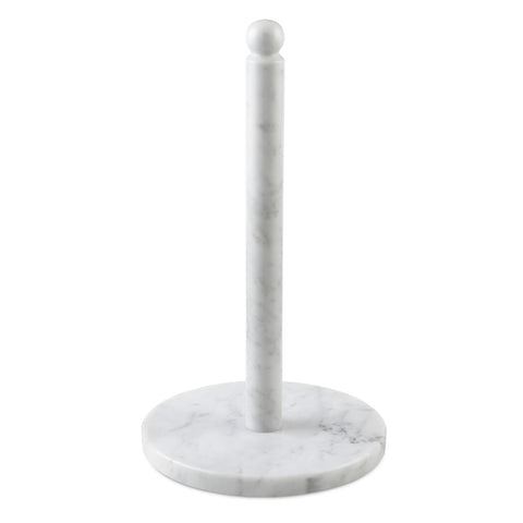 Koville Bianco Carrara paper towel holder, top view for sturdy countertop organization