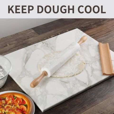 Koville marble rolling pin distinctive color patterns enhance kitchen aesthetics