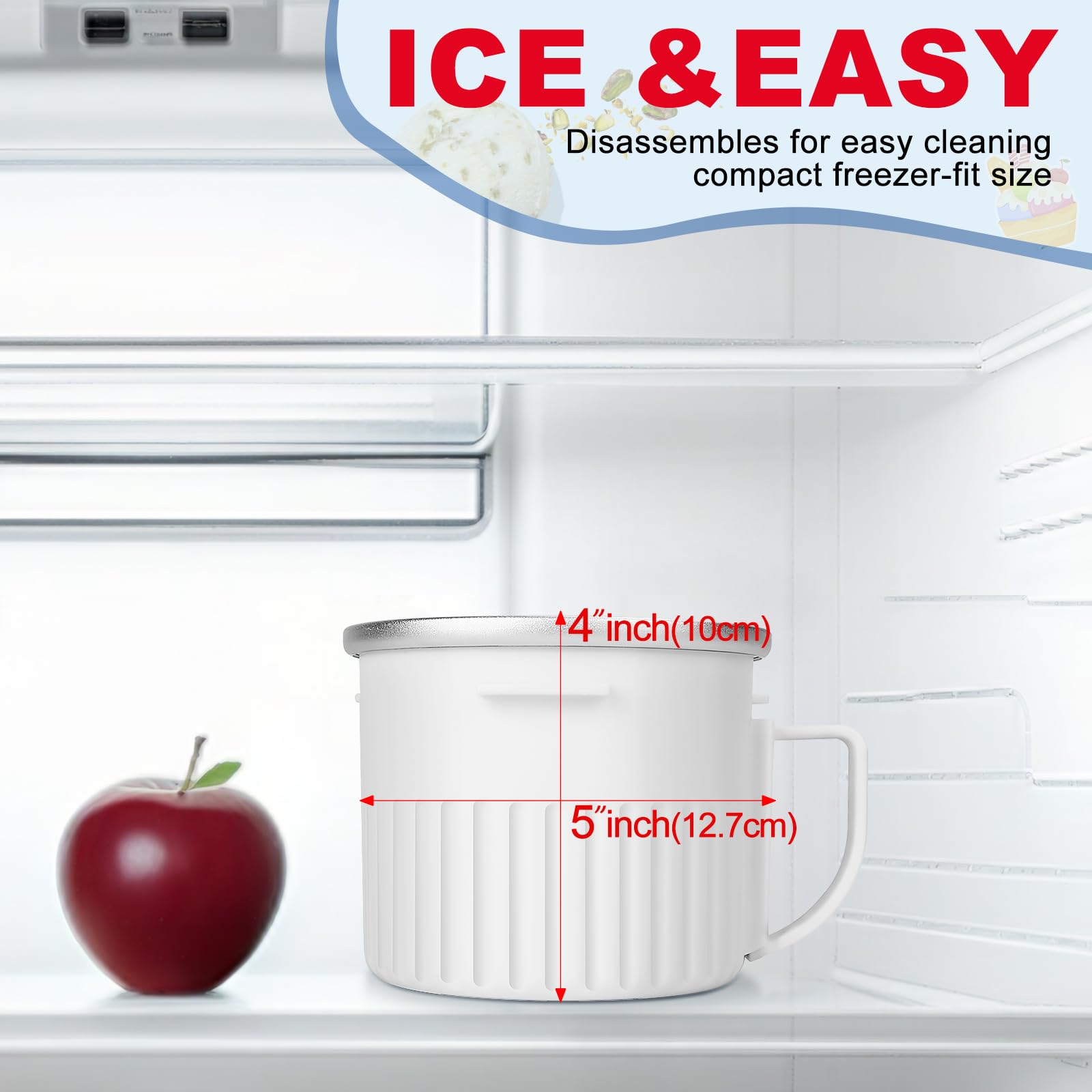 KOYOEY BPA-free materials and rust-proof aluminum bowl close-up.