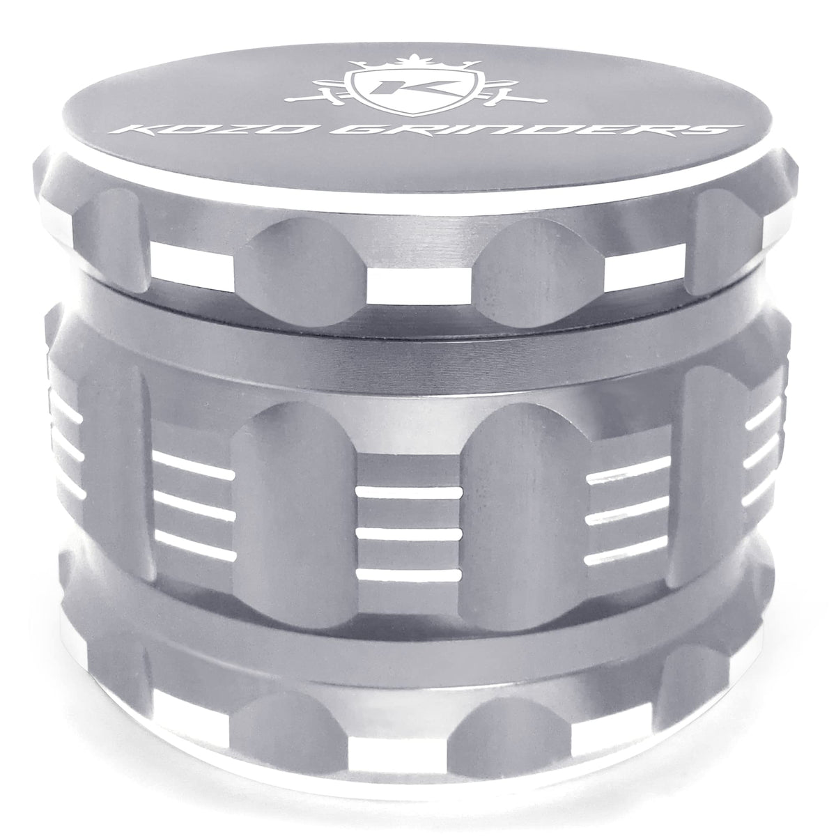 Kozo Grinder Mills Aluminum with Magnetic Lid keeps spices secure during grinding.