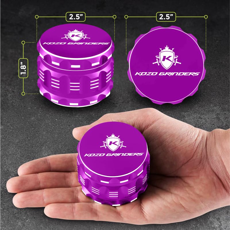 KOZO grinder large-capacity bowl for bulk grinding sessions.