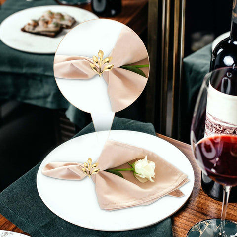 Kpdnjro hotel-grade napkin rings ideal for banquets and festive dinners.