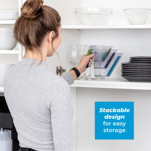 KPKitchen set includes 4-cup, 2-cup, 1-cup, and 2oz mini.
