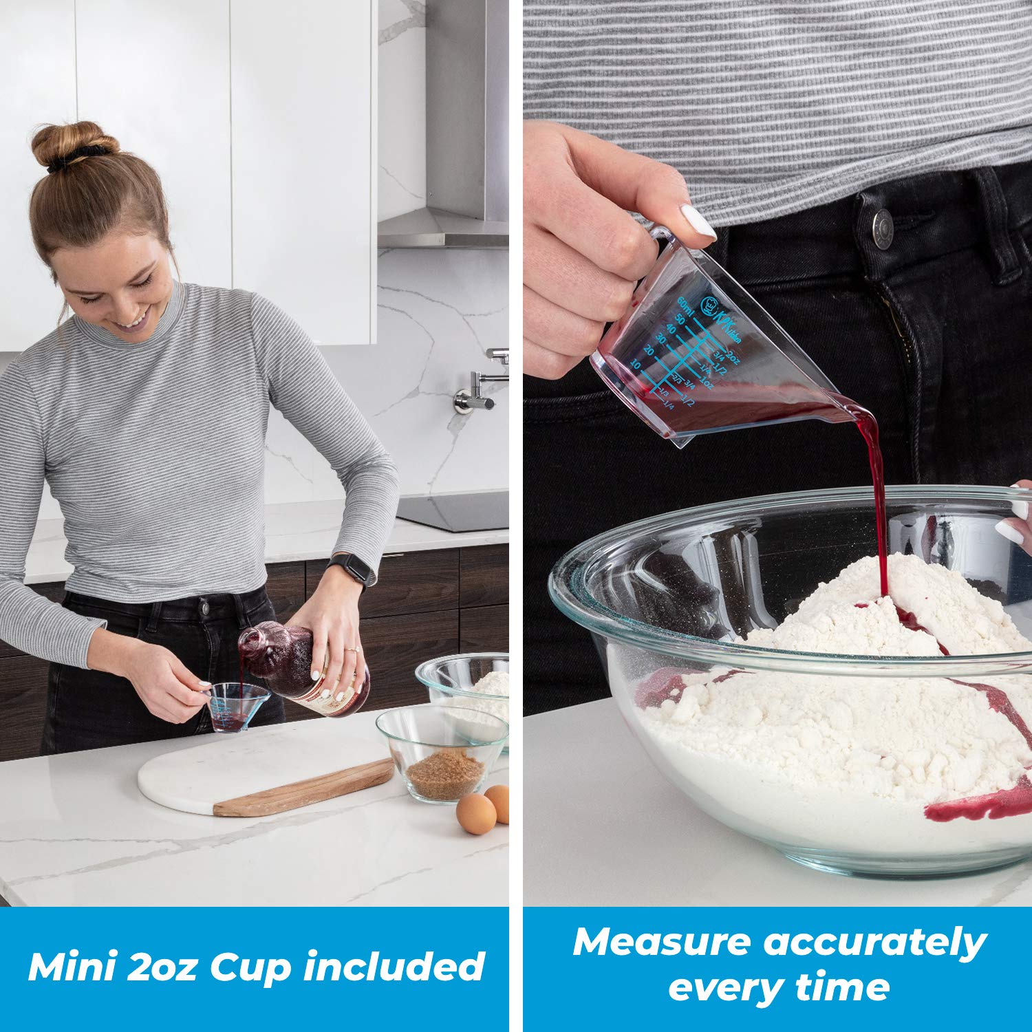 KPKitchen BPA-free dishwasher-safe cups for easy cleanup.