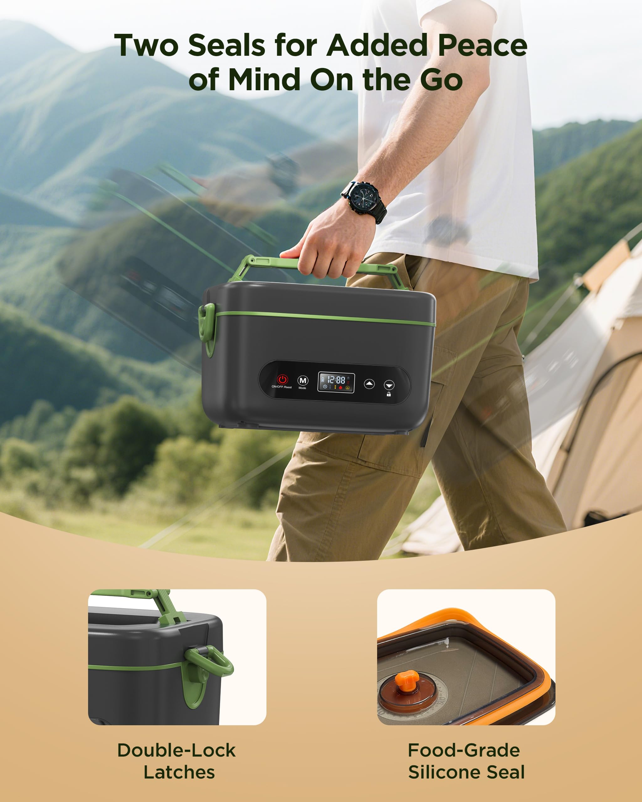 KPPTYUNM 1.2 L capacity lunch container for generous portions