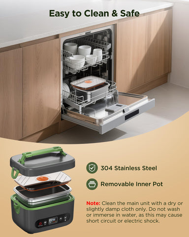 KPPTYUNM stainless steel cutlery and insulated carrying bag included