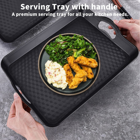 KPROE non-slip tray surface pattern helps keep dishes stable during meals