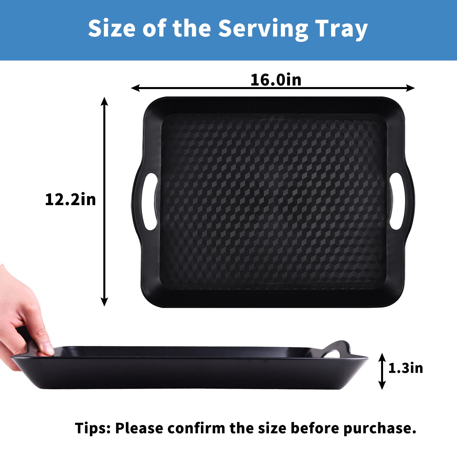 KPROE rounded-corner tray is simple to clean after use