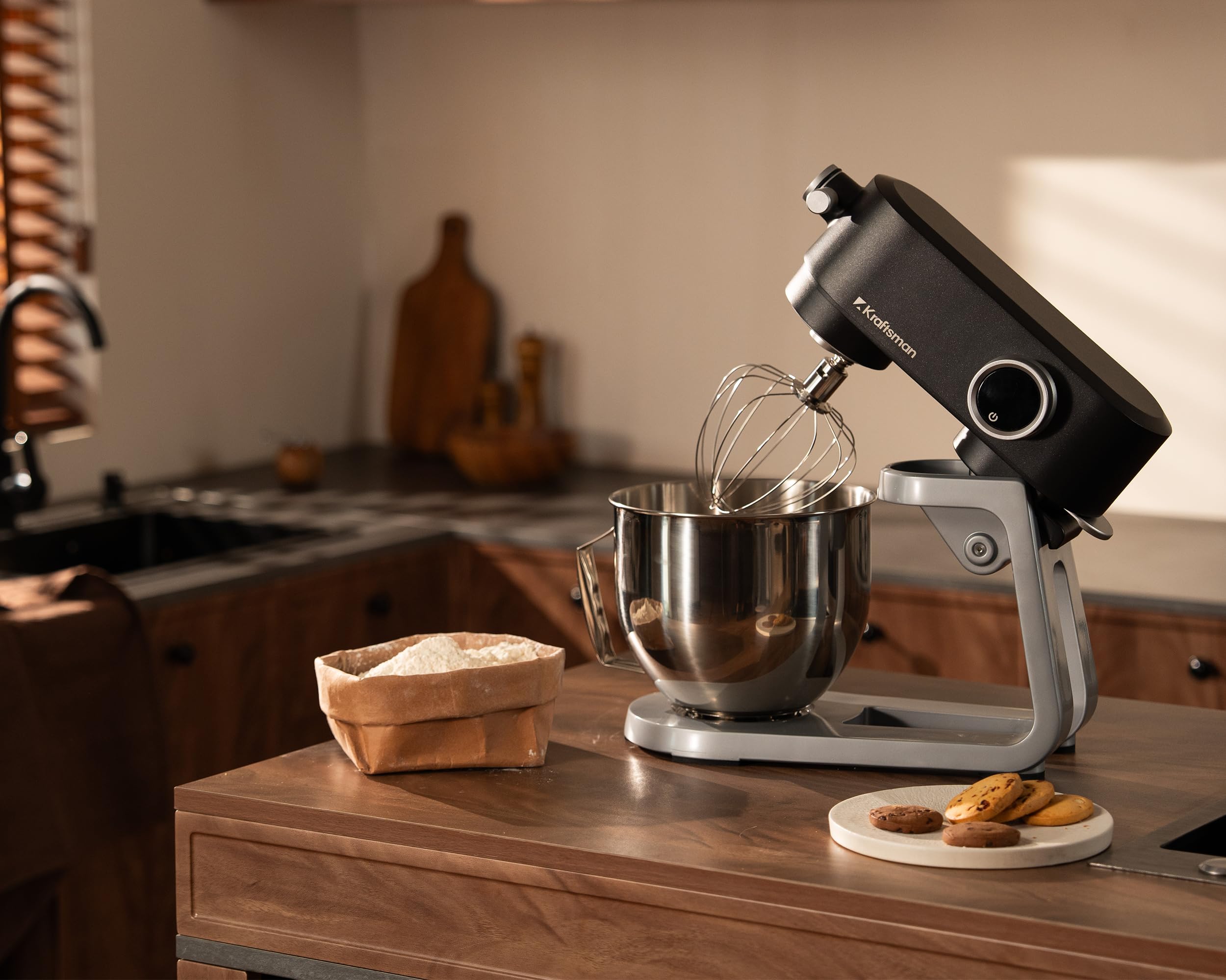 Kraftsman flat beater attachment for thorough scraping and mixing