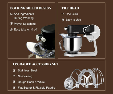 Kraftsman tilt-head with splash guard keeping counters clean