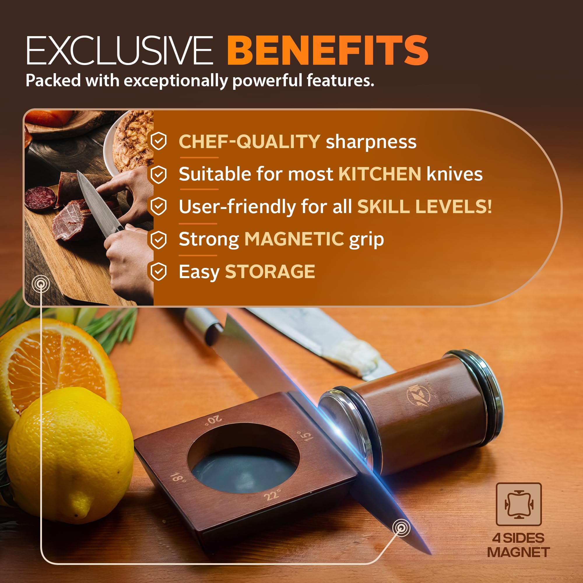 KraxenHaus Tumbler ceramic disc refines edges for a smooth finish.